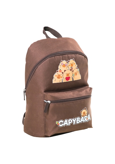Capybara Orijinal Lisanslı Çocuk Okul Çantası Su Geçirmez Kahverengi