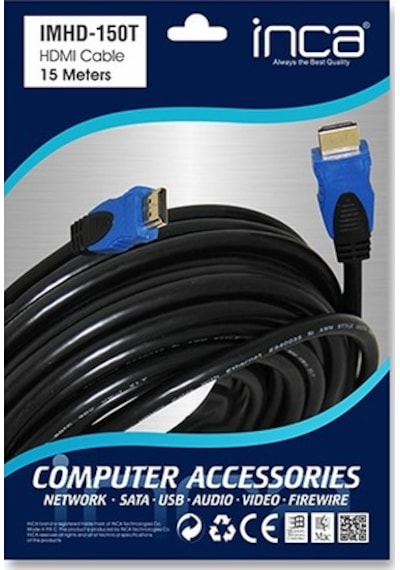 Inca Imhd 150T 15 Metre 4K 1.4 V 3 D Altın Uçlu Hdmi Kablo