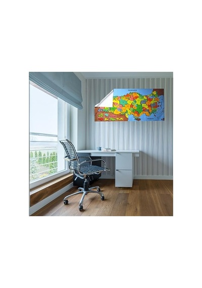 118 X 56 Cm Renkli Manyetik Türkiye Haritası Duvar Sticker'ı 1000 x 1500 CM