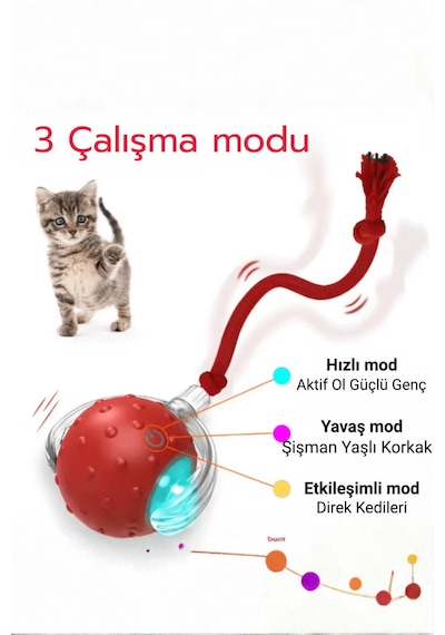 Işıklı Otomatik Hareket Eden Top