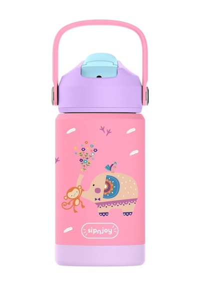 Sipnjoy - Flipsip Çocuk Su Termosu 360 Ml - Jolly Elephant