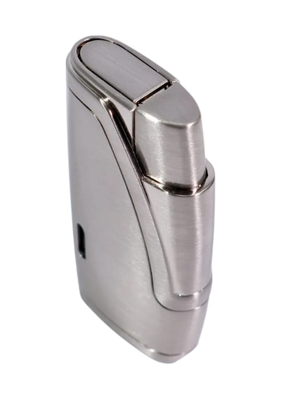 Parmida Çift Torch Pürmüz Gümüş Metal Puro Çakmağı - Tr9207