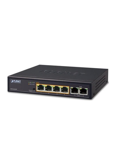 Planet Pl-fsd-604hp 4 Port 10/100tx Poe+ 2 Port 10/100tx 60w Poe Switch