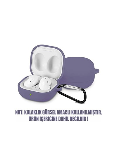 Ayrex Live Için Kılıf Mat Silikon Lavanta Grisi Buds Live İle Uyumlu Kılıf - Lavanta Grisi