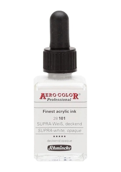 Schmincke Aero Color Akrilik Mürekkep 28 Ml. 101 Supra White Opaque Diğer