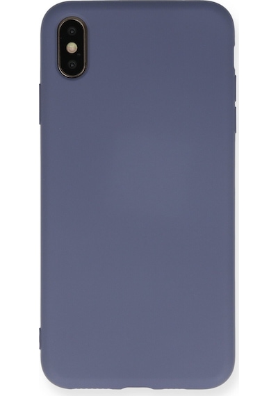 Gld-spt- Newface Apple Uyumlu iPhone Xs Max Kılıf Nano İçi Kadife Silikon - Gri,