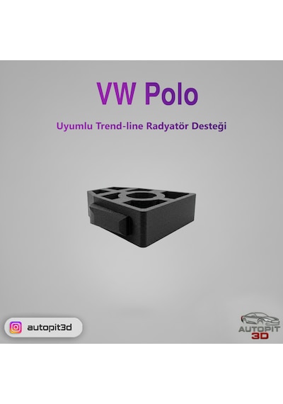 Vw Polo Trendline Uyumlu Radyatör Desteği Ön Panel Bağlantı Braketi