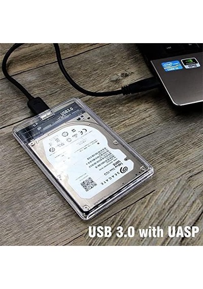 Tr 2.5 İnç Usb 3.0 Harici Ssd Harddisk Şeffaf Taşınabilir Hdd Kutusu 4266