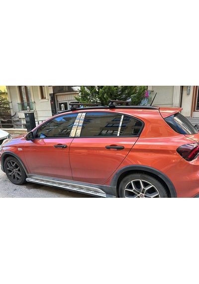 Fiat Egea Cross 2015-2024 Arası Krom Cam Direği 6 Parça Paslanmaz