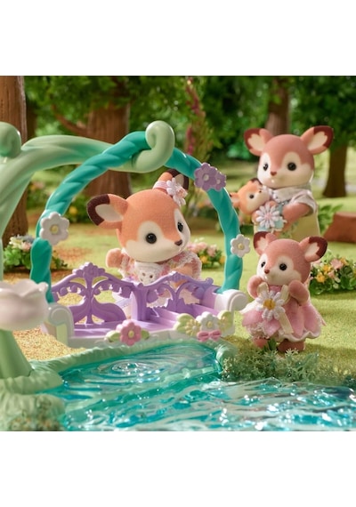 5801 Sylvanian Families Geyik Bebekler Ve Çiçekli Salıncak Seti +3 Yaş Standart