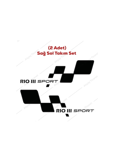 Kia Rio 3 Sticker Rio Araba Sticker Kia Rio Oto Sticker Kia