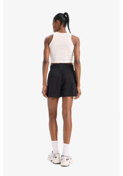 DeFactoFit Oversize Geniş Kalıp Kısa Paça Sporcu Şort C6135AX25SMBK81 Siyah