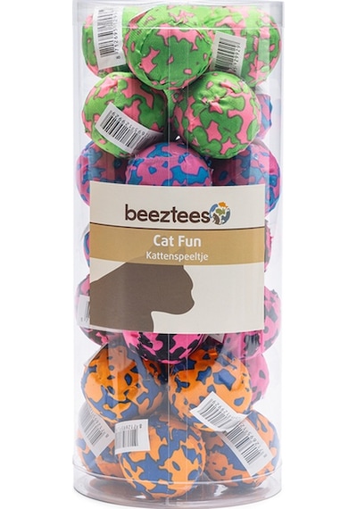 Hnrlıshp Beeztees Kedi Oyuncağı, Top, Kumaş, Çeşitli Renklerde, 4cm