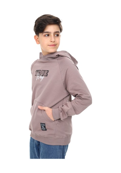 Toontoy Kids Toontoy Erkek Çocuk Relax Fit Kapüşonlu Cepli Reglan Kol Baskılı Sweatshirt - 2 İplik Kahve Toontoy Kids Toontoy Erkek Çocuk Relax Fit Kapüşonlu Cepli Reglan Kol Baskılı Sweatshirt - 2 İplik Kahve