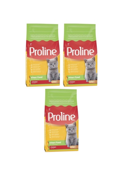 Pro Line Tavuklu Kitten Yavru Kedi Maması 3 x 1200 G