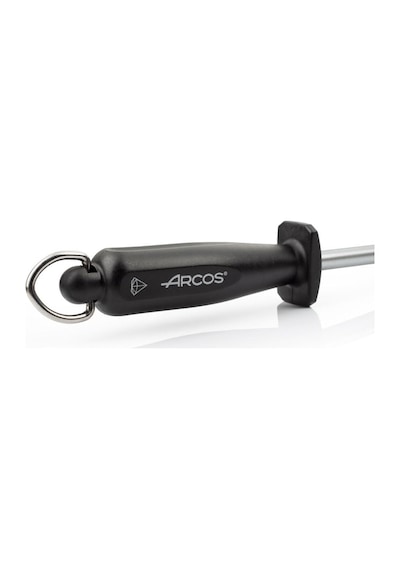 Arcos Steela 230mm Karbon Çelik Ve Elmastan Üretilmiş Manuel Bıçak Bileyici. Ergonomik Polipropilen Saplı Profesyo