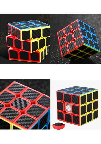 3x3 Fiber Karbon Qy Speed Zeka Küpü Akıl Küpü