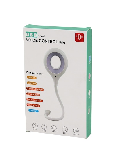 Storeşahin Usb Sesli Kontrol 16 Led Mini Masa Lambası Shn0720 Çok Renkli