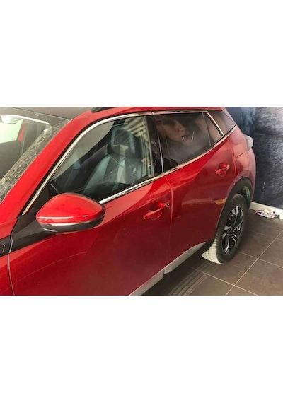 Peugeot 2008 Krom Yan Kapı Çıtası 4 Parça 2019 ve   Sonrası