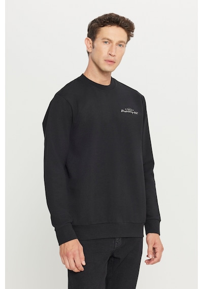 AC&Co / Altınyıldız Classics Erkek Sıyah 2 İplik Pamuklu Standart Fit Normal Kesim Rahat Bisiklet Yaka Sweatshirt Siyah AC&Co / Altınyıldız Classics Erkek Sıyah 2 İplik Pamuklu Standart Fit Normal Kesim Rahat Bisiklet Yaka Sweatshirt Siyah