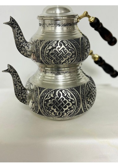 Çaydanlık İşlemeli Model 1 Kalaylı Çok Renkli