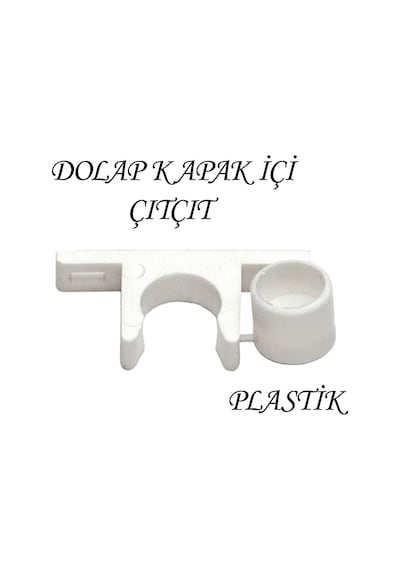 15 Adet Mobilya Dolap Kapak Plastik Çıt Çıt Beyaz