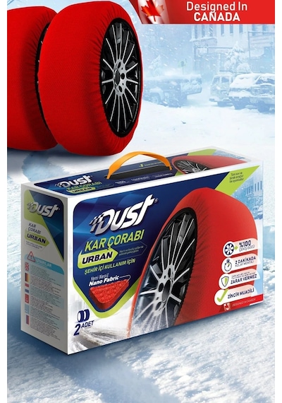 Kar Çorabı Uyumlu 185 50 Lastik R16 Jant Ölçülerine Uyumlu Yüksek Kaliteli Zincir Muadili Ürün Dust Diğer