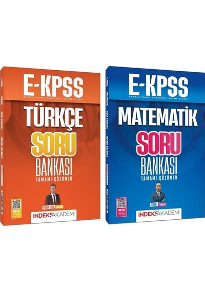 2026 İndeks Yayınları Ekpss Türkçe + Matematik Soru Bankası 2 Li Set Yayıncılık