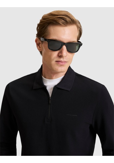 Pierre Cardin Siyah Slim Fit Basic Sweatshirt 50334013-vr046