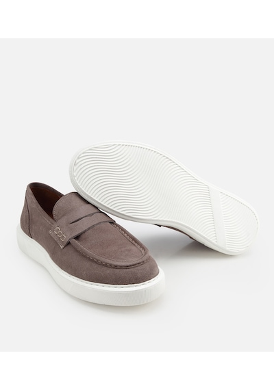 Hotiç Erkek Süet Deri Bej Kalın Tabanlı Günlük Loafer 02ayh319410a450 02ayh319410a450