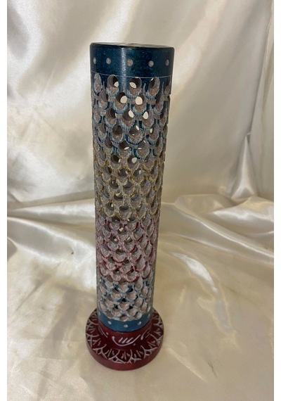 Yedi Çakra 7 Çakra Hand Made El İşi Feng Shui Ejderha Yılı Doğal Obsidyen Taşı Çubuk Konik Tütsülük Kule