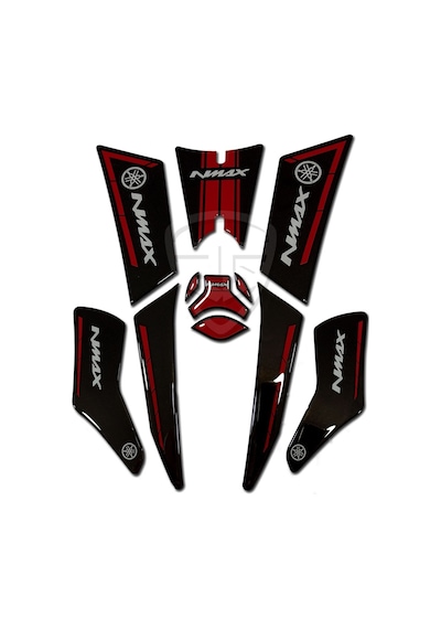 Yamaha Nmax Basamak Koruyucu Pad Kırmızı Siyah N11.54214