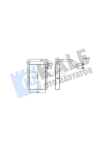 Radyatör Kalorifer Yaris 1999-2005 Verso Brazing