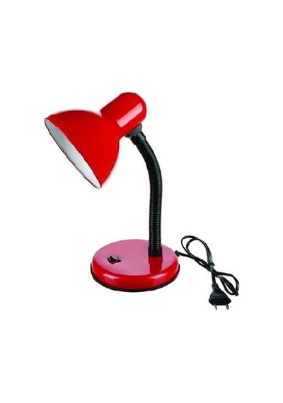 Mobgift Spiralli Retro Öğrenci Çalışma Masa Lambası Kırmızı