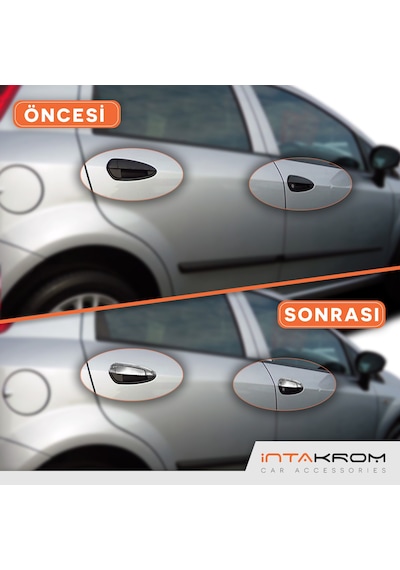 intakrom Fiat Grande Punto Krom Kapı Kolu 4 Kapı 8 Parça - 2005 - 2018