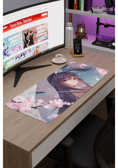Bunny Girl Senpai Anime V4 - 70x30 Xl Gaming Kauçuk Kaymaz Taban Mouse Pad Fare Altlığı