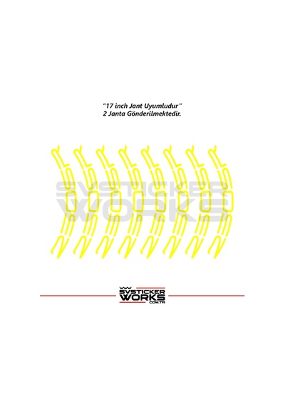 Cfmoto 250sr Sticker Jant İçi Yazı 8li Sticker Set Diğer