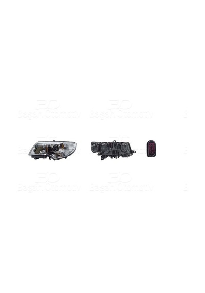 Wisco 1243124-00 Far Sol Merceklı + Superb Yazılı Skoda Superb 08-13 Oem 3t1941017