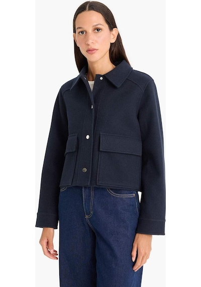 Defacto Regular Fit Polo Yaka Düğmeli Kaşe Mont E8628ax25aunv250 Lacivert Defacto Regular Fit Polo Yaka Düğmeli Kaşe Mont E8628ax25aunv250 Lacivert