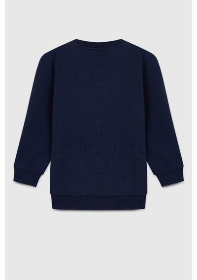 United Colors Of Benetton Erkek Çocuk Bnt-b23342 Sweatshirt Lacivert-2129 Lacivert