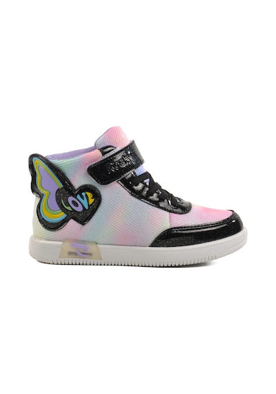Siyah Cırtlı Bilek Boy Kız Çocuk Sneaker 6503 F Siyah