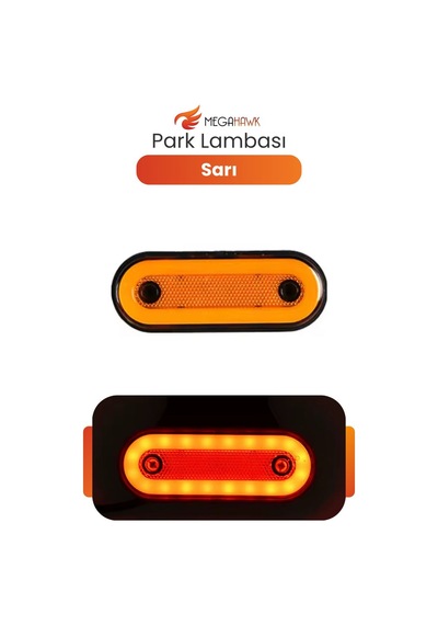Sarı Led Yan Pozisyon Lambası 12-24v Reflektörlü Park Lambası
