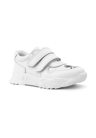 Rakerplus Tbons Özel Tasarım Hakiki Deri Beyaz Kız Çocuk Sneakers Ayakkabı Beyaz