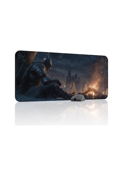 Dark Souls Kaymaz Dikişli Kauçuk Oyuncu Mousepad V5 - 90x40 Xxl Gaming Mouse Pad Fare Altlığı