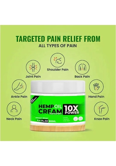 Louise Beauty / Hemp Oil Cream 10x - 100 Ml: Yoğun Ağrılarınızı Kesmeye Krem