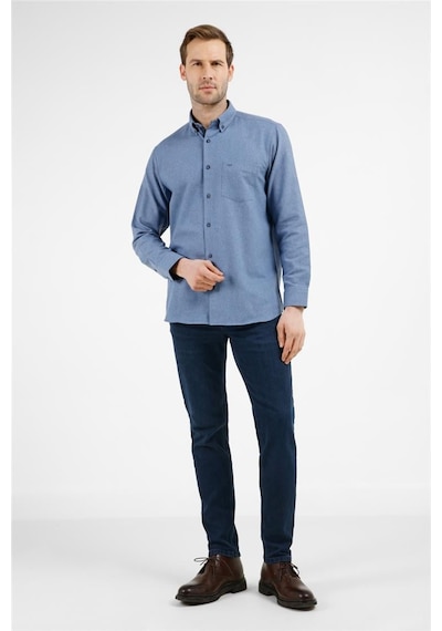 İmza Koyu Mavi Düğmeli Yaka Uzun Kol Cepli Comfort Fit Pamuklu Gömlek 1004255234 Koyu Mavi İmza Koyu Mavi Düğmeli Yaka Uzun Kol Cepli Comfort Fit Pamuklu Gömlek 1004255234 Koyu Mavi