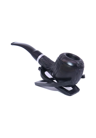 Pipsan Pipo Gravür İşlemeli Half Bent - Siyah