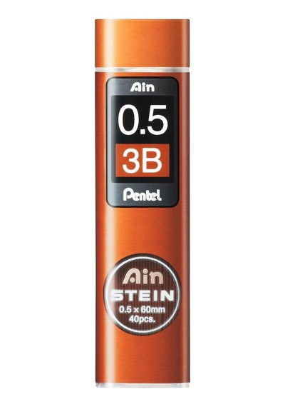Ain Stein Mekanik Yedek Uçlar - 2 Tüplü Paket 0,5 Mm 3b Tek Renk