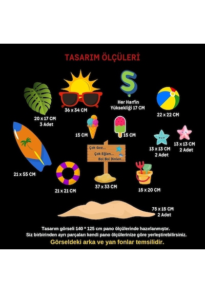 Şimdi Tatil Zamanı Karne Günü Pano Süsü El Pankartı Hediyeli