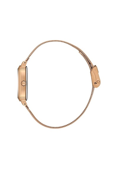 Danıel Kleın Dk.1.14125-6 Rose Gold Dikdörtgen Hasır Kordon Kadın Kol Saati Rose Gold